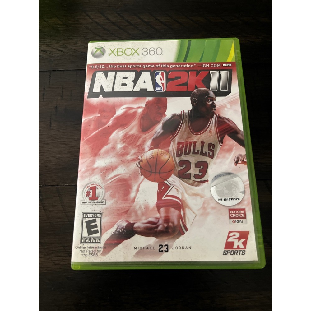 NBA 2K11 Xbox 360 Michael Jordan Chicago Bulls 2K Sports Video Game CIB